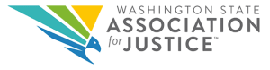 The logo for the Washington State Association of Justice.