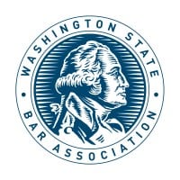 The logo for the Washington State Bar Association.