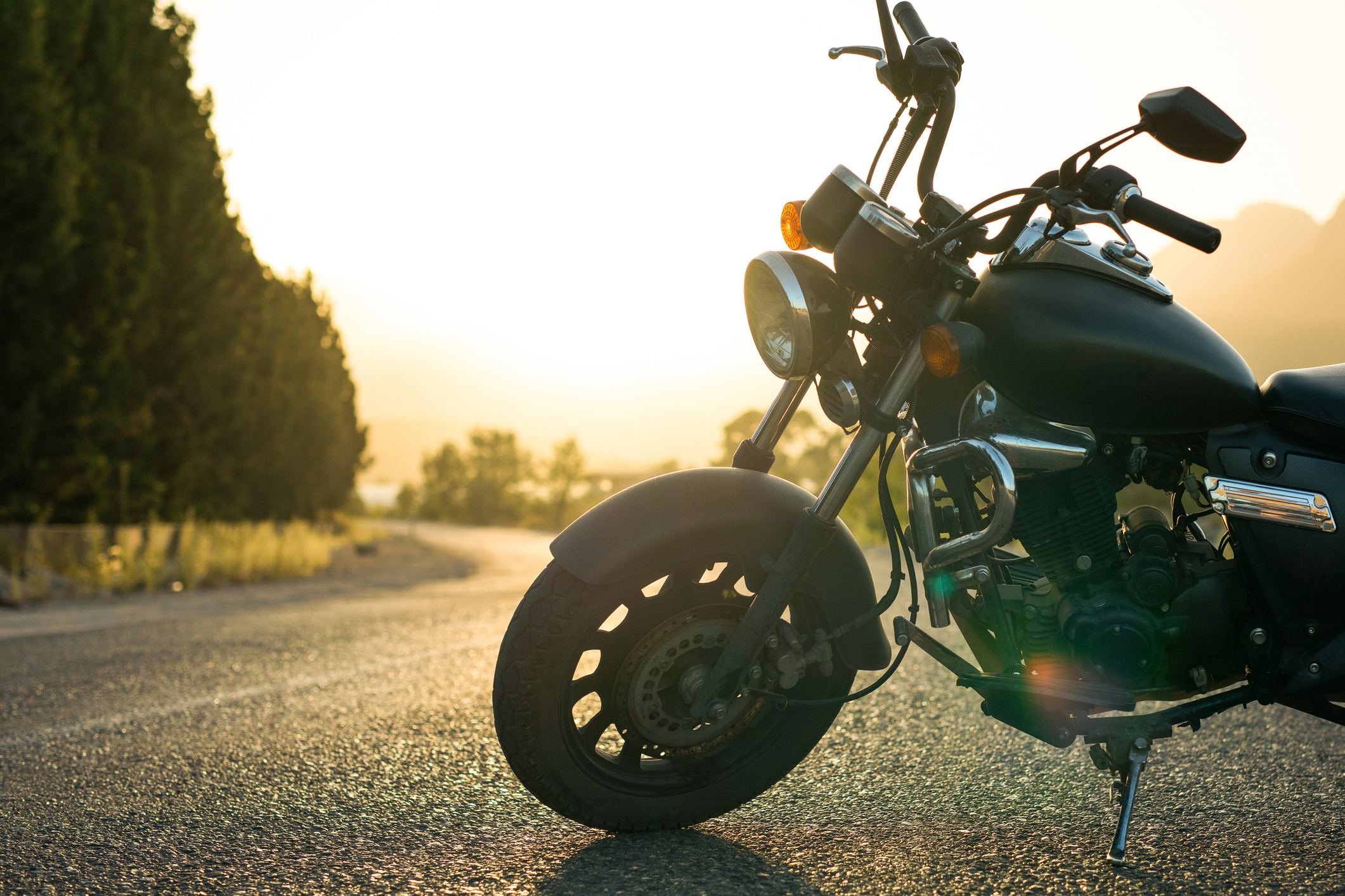 motorcycle on highway